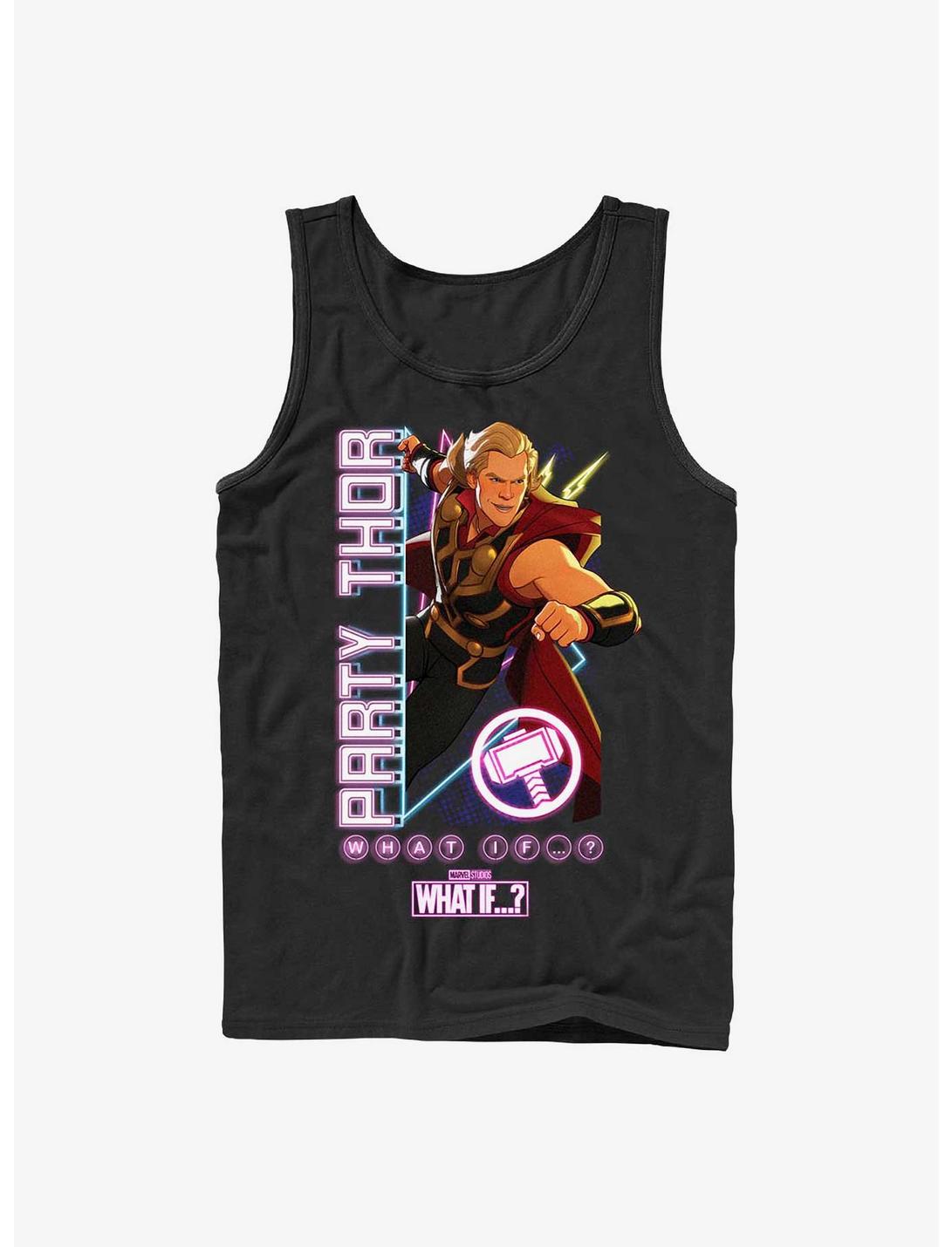 Marvel What If Party Time Thor Tank, BLACK, hi-res
