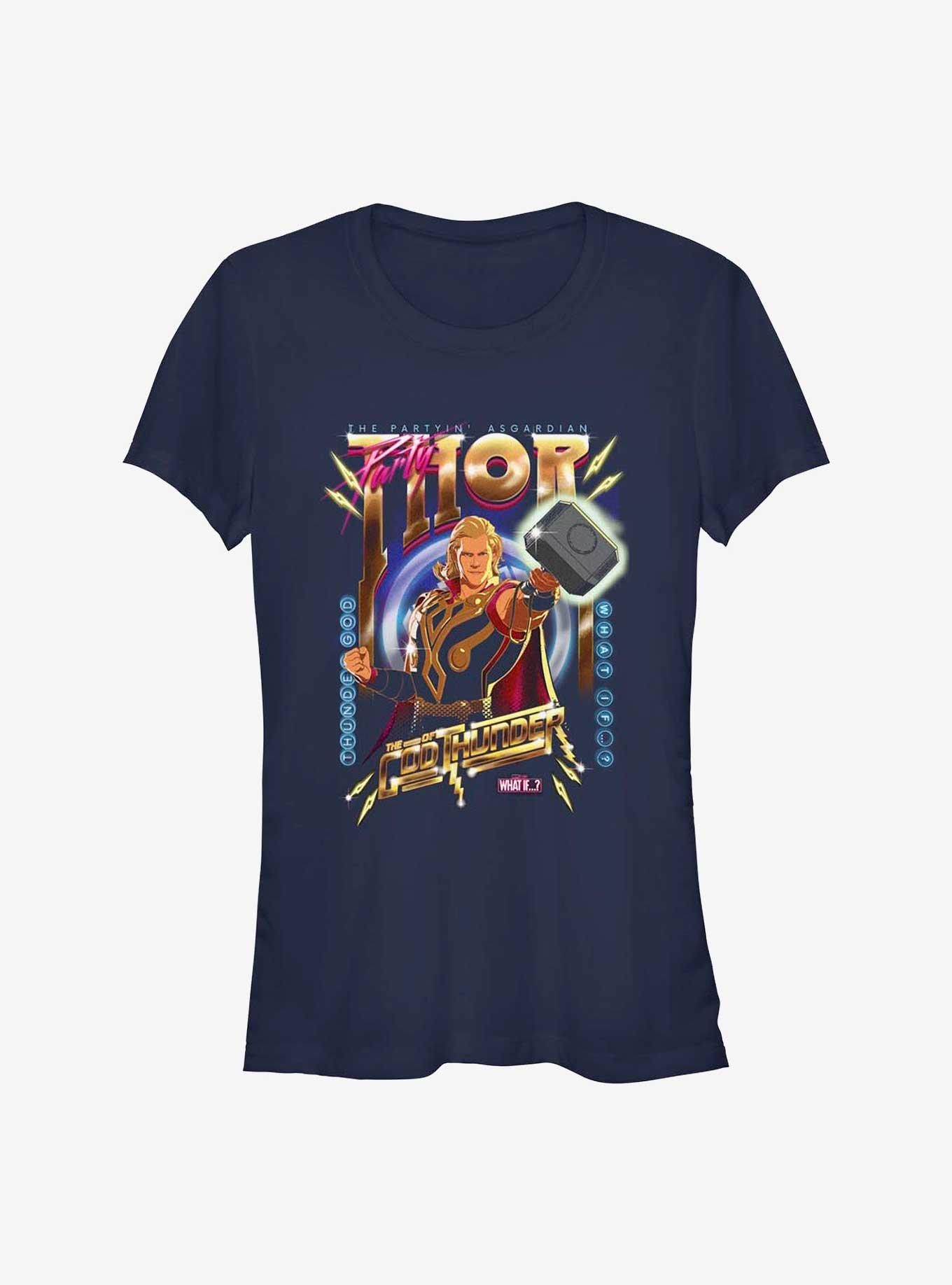 Marvel What If Partyin Asgardian Nvy Jr T, NAVY, hi-res