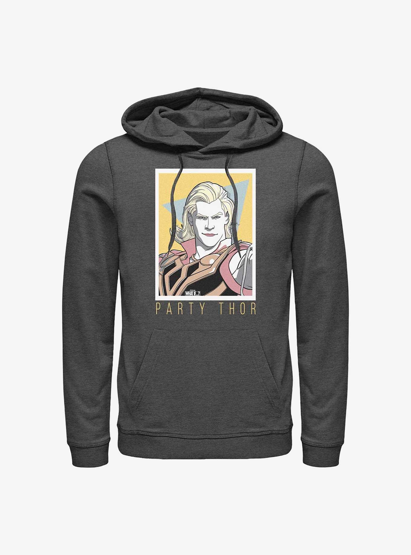 Marvel What If Simple Party Thor Hoodie, CHAR HTR, hi-res