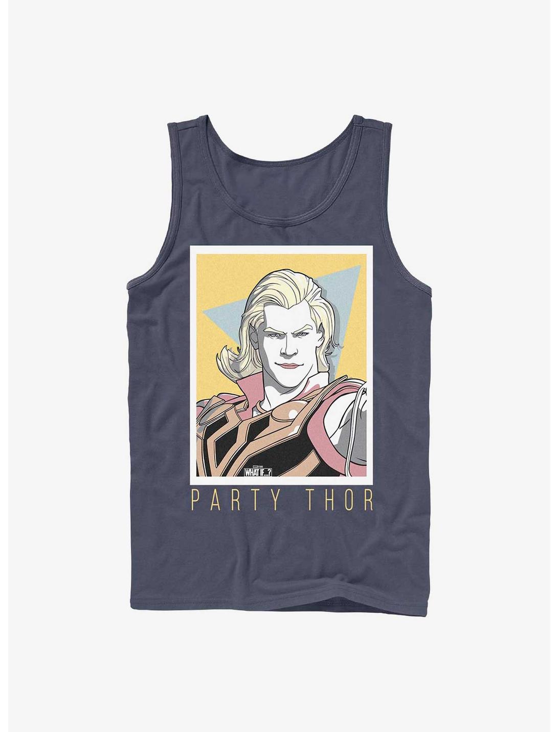 Marvel What If Simple Party Thor Tank, NAVY, hi-res