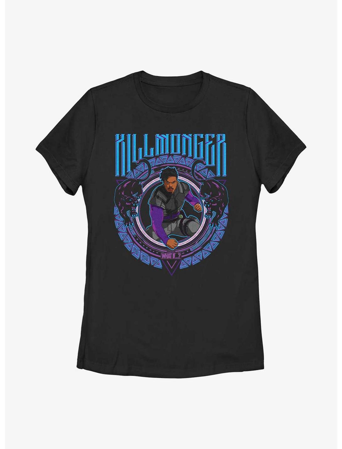 Marvel What If...? Cresting Killmonger Womens T-Shirt, BLACK, hi-res