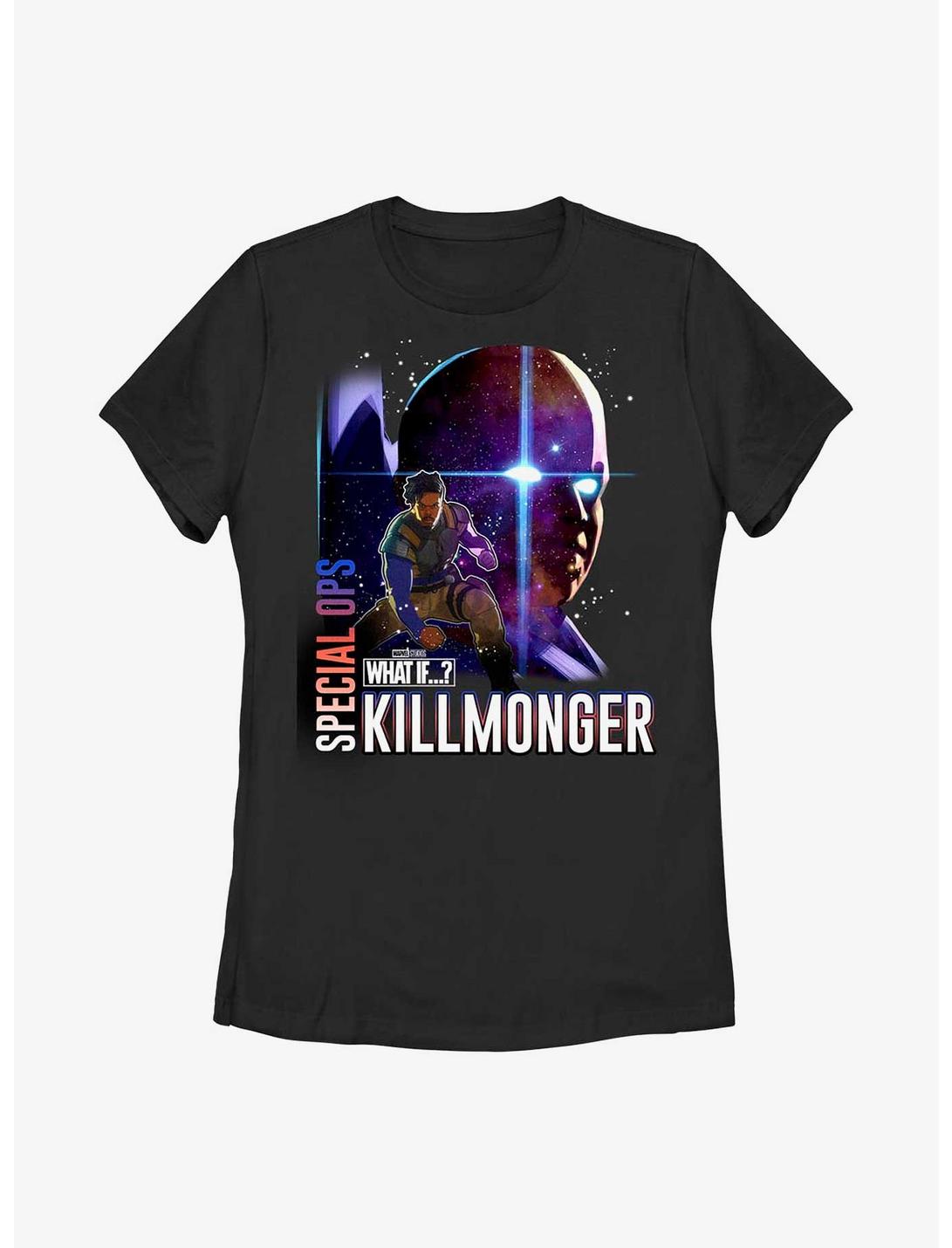 Marvel What If...? Special Ops Killmonger Womens T-Shirt, BLACK, hi-res