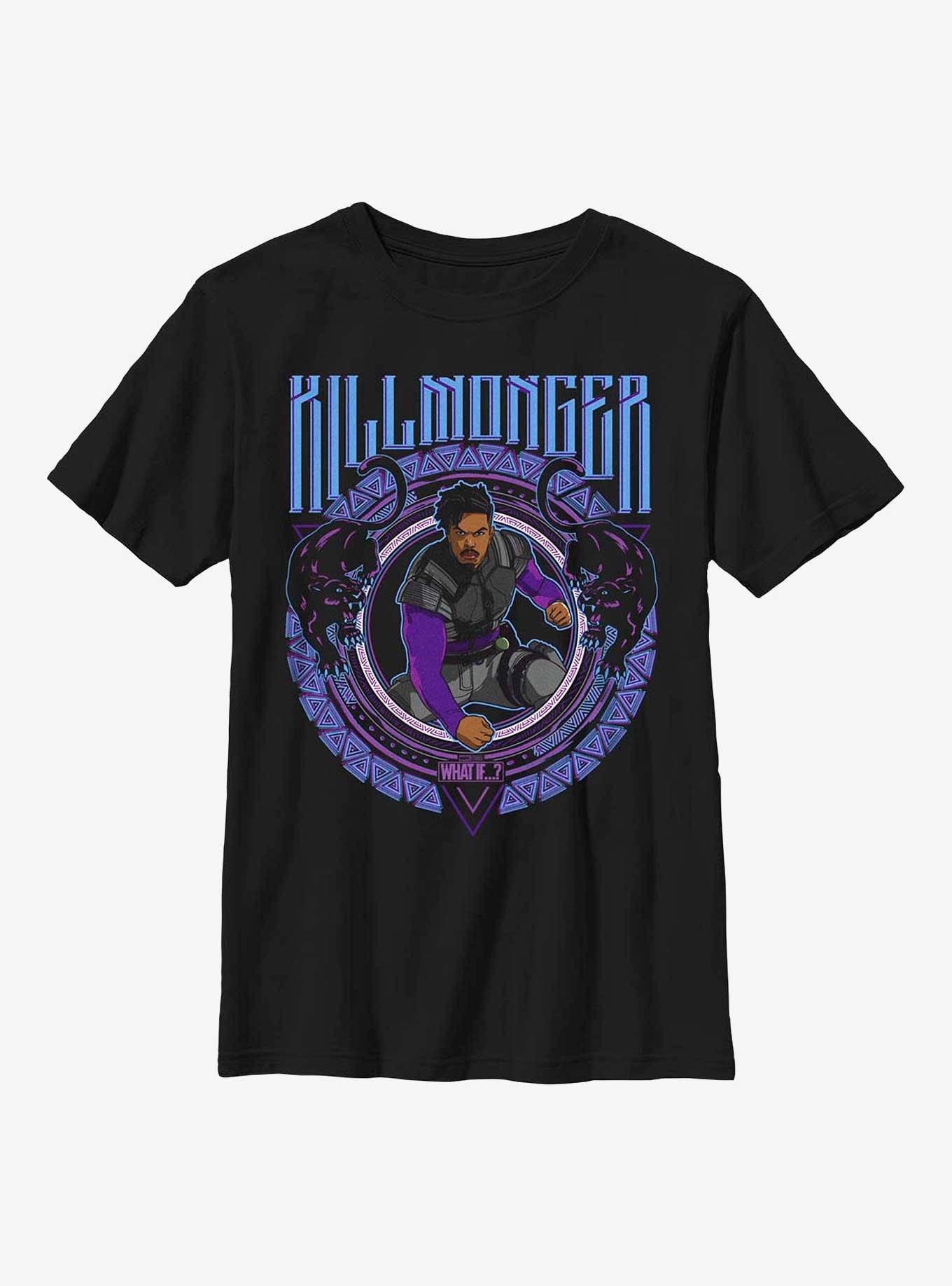 Marvel What If...? Cresting Killmonger Youth T-Shirt, , hi-res