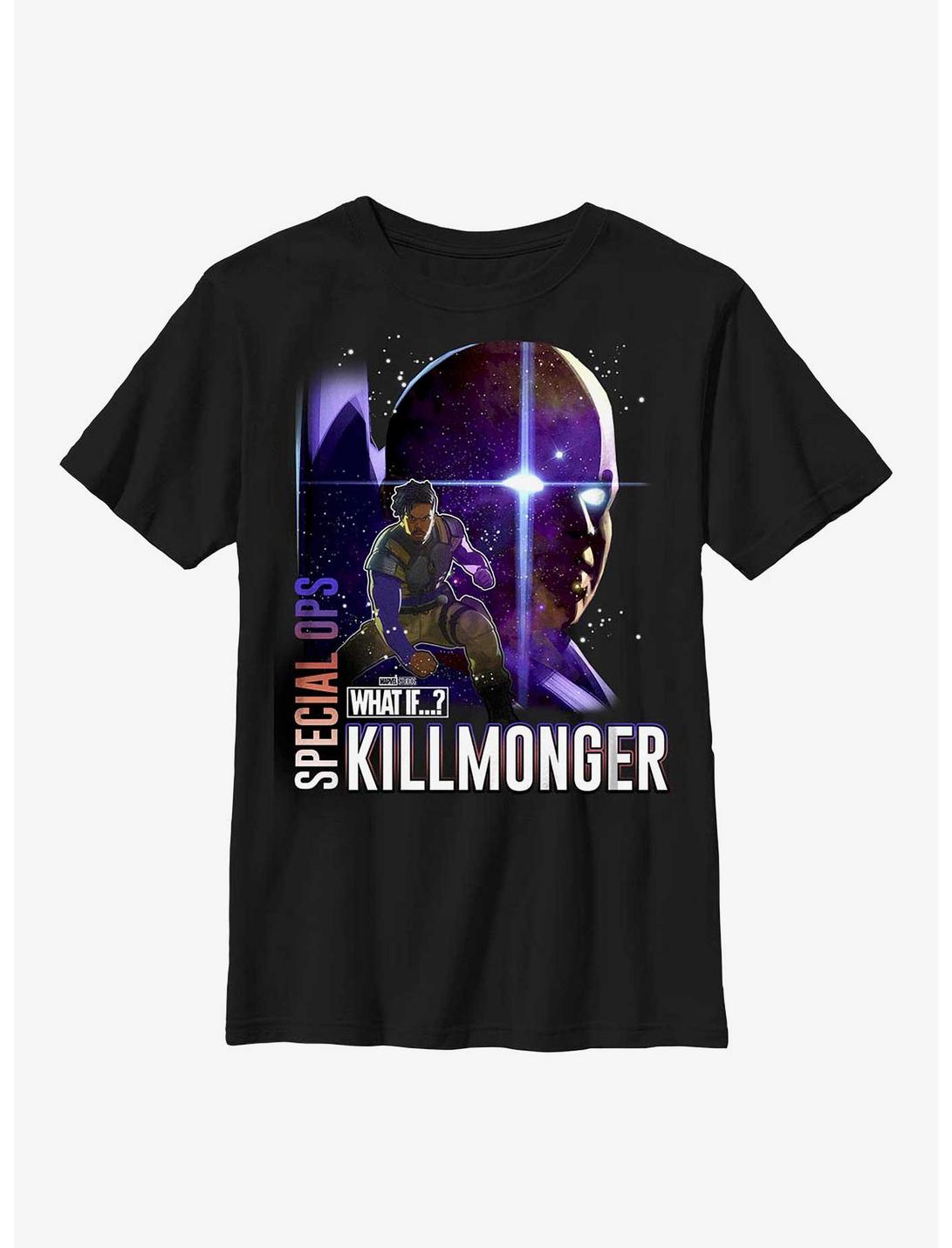 Marvel What If...? Special Ops Killmonger Youth T-Shirt, BLACK, hi-res