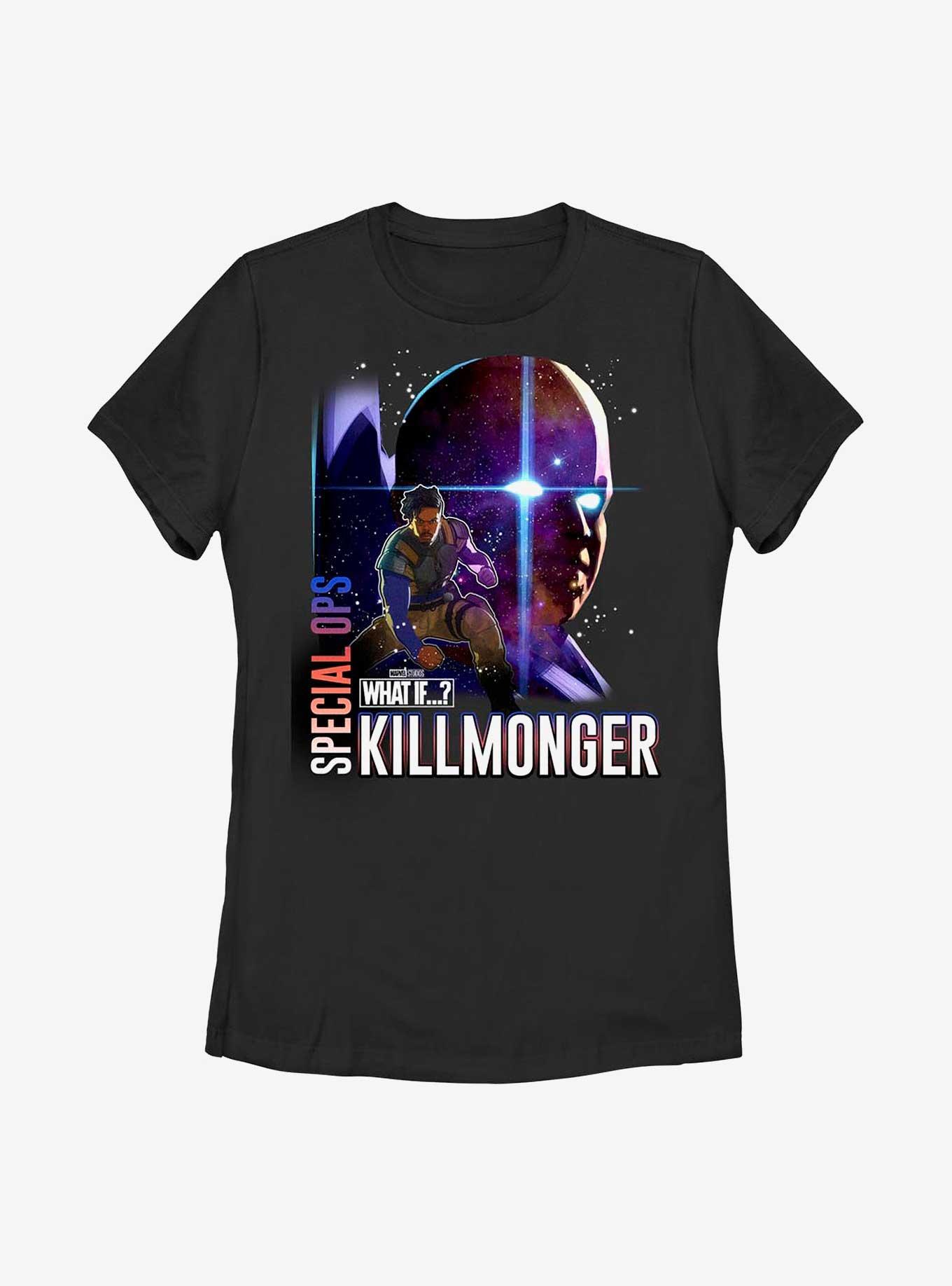 Marvel What If...? Special Ops Killmonger Womens T-Shirt, BLACK, hi-res