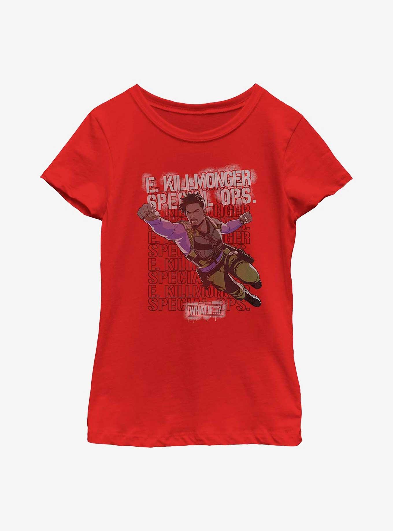 Marvel What If...? Army Brat Youth Girls T-Shirt, RED, hi-res