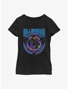 Marvel What If...? Cresting Killmonger Youth Girls T-Shirt, , hi-res