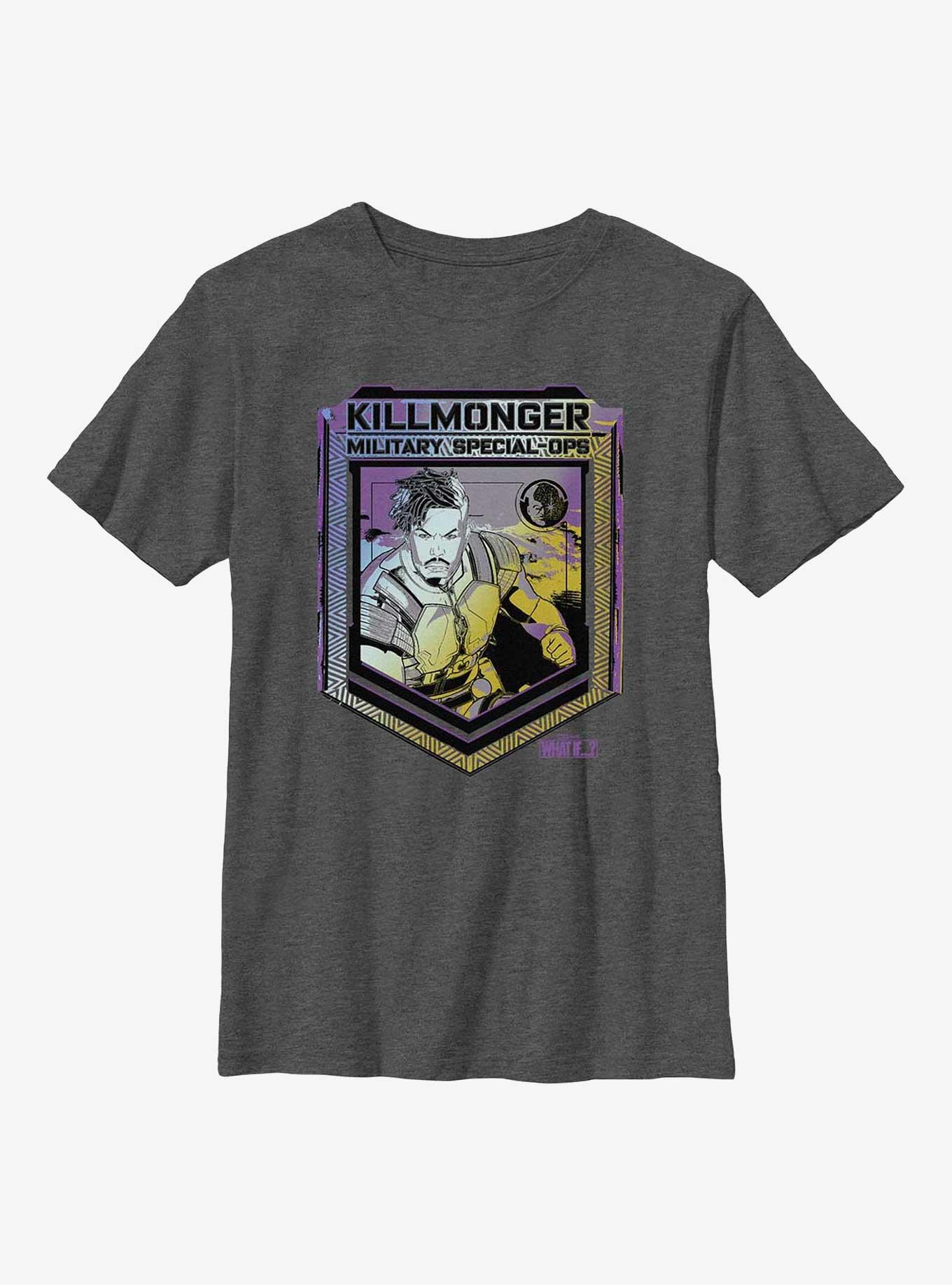 Marvel What If...? PsyKill Ops Youth T-Shirt, CHAR HTR, hi-res