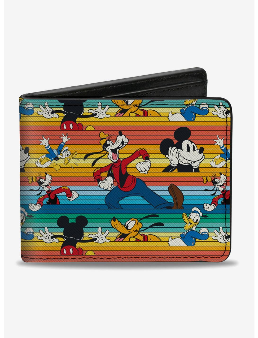 Disney Mickey Mouse And Friends Stripe Bifold Wallet, , hi-res