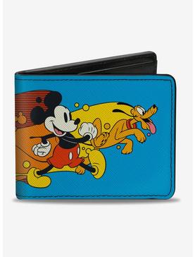 Disney Mickey Mouse And Pluto Action Wave Bifold Wallet, , hi-res
