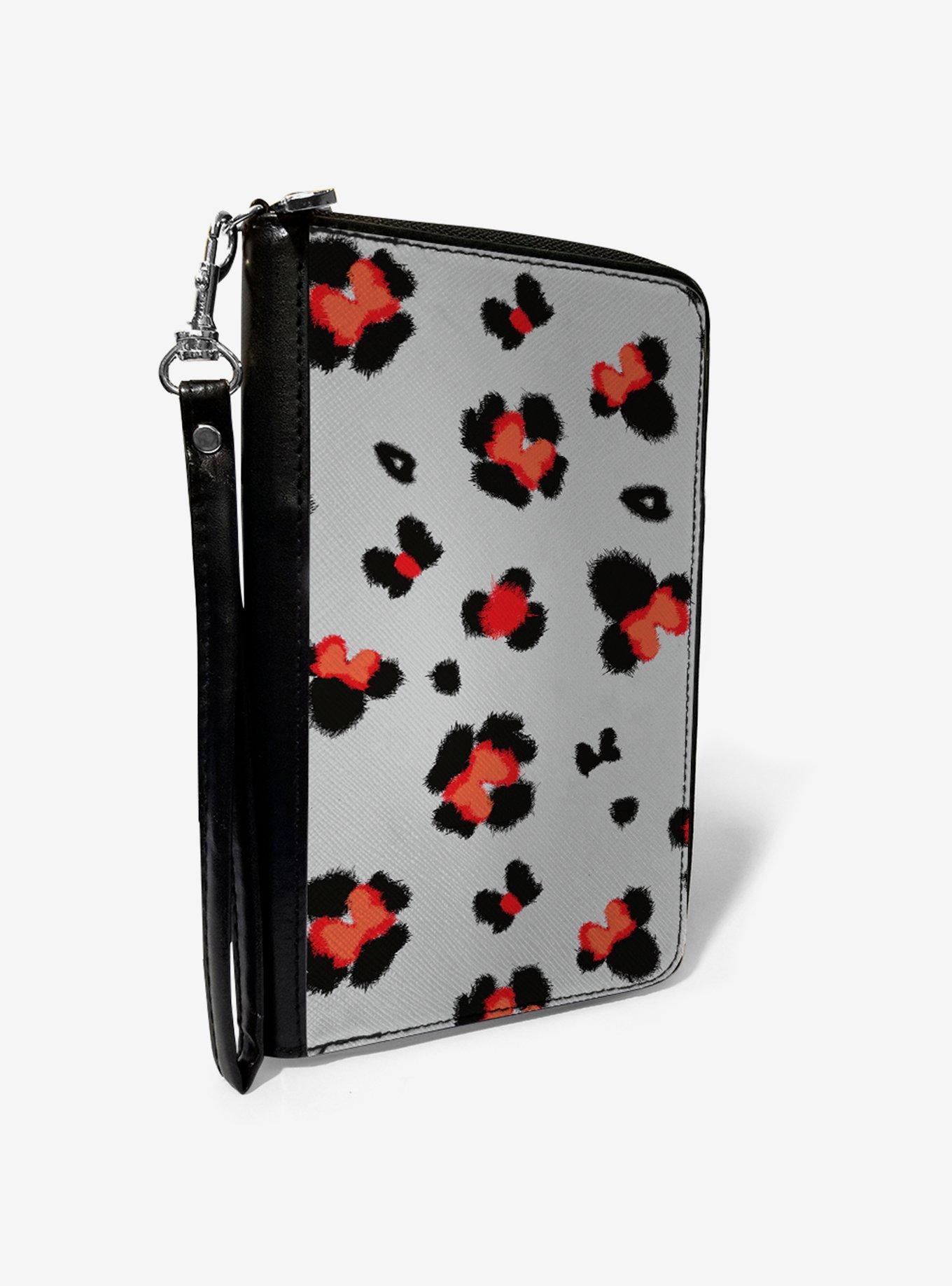 Disney Minnie Mouse Leopard Icon Zip Around Wallet, , hi-res