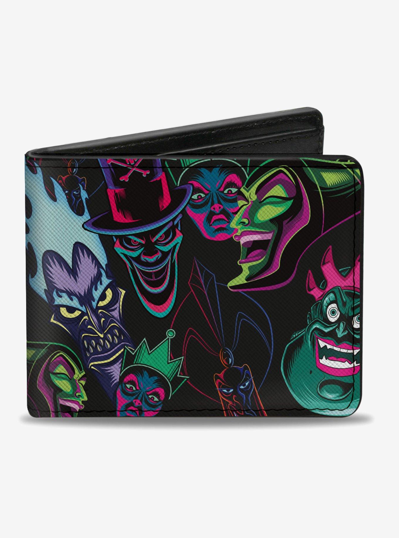 Disney Villains Neon Bifold Wallet, , hi-res