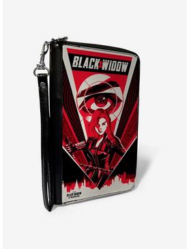 Marvel Black Widow Cityscape And Eye Target Zip Around Wallet, , hi-res