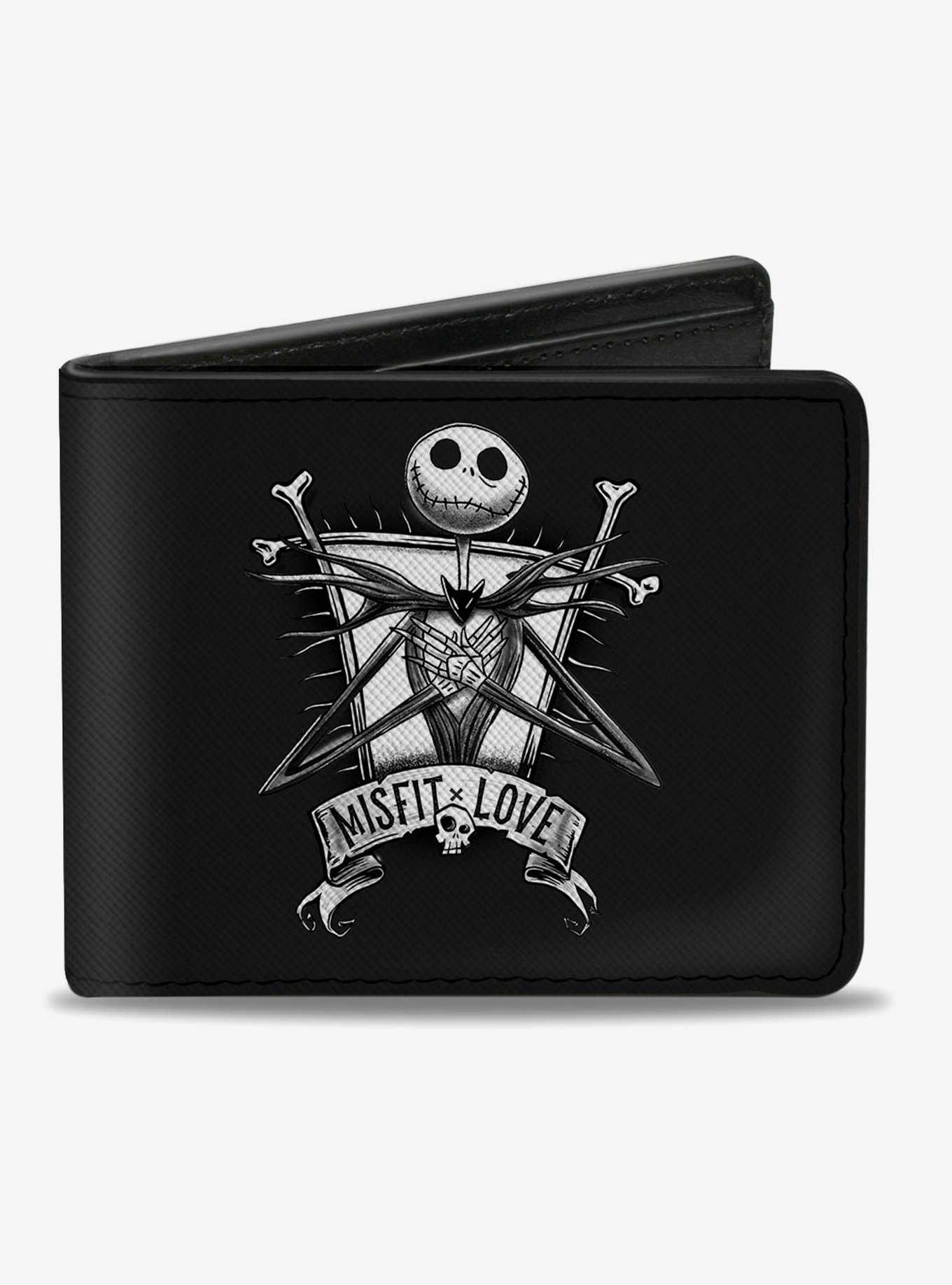 The Nightmare Before Christmas Misfit Love Jack And Sallys Bifold Wallet, , hi-res