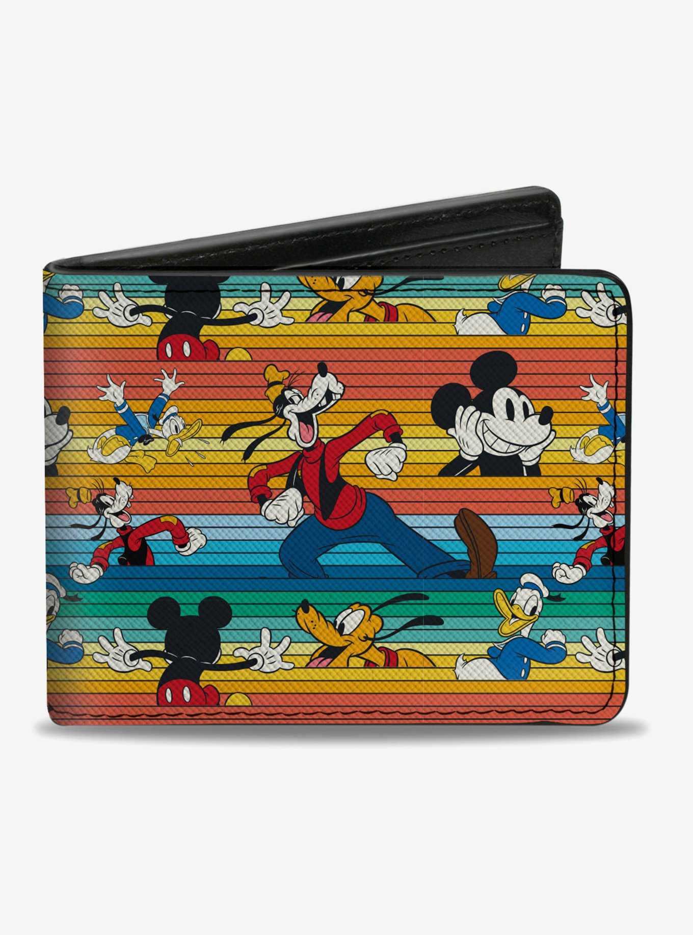 Disney Mickey Mouse And Friends Stripe Bifold Wallet, , hi-res