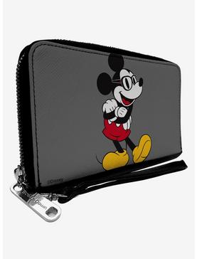Disney Mickey Mouse Glasses Zip Around Wallet, , hi-res