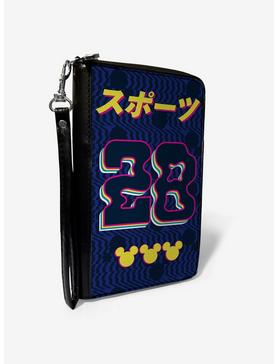 Disney Mickey Mouse Sports Kanji Zip Around Wallet, , hi-res