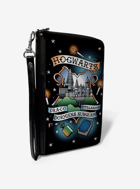 Harry Potter Hogwarts Motto Tattoo Zip Around Wallet | BoxLunch