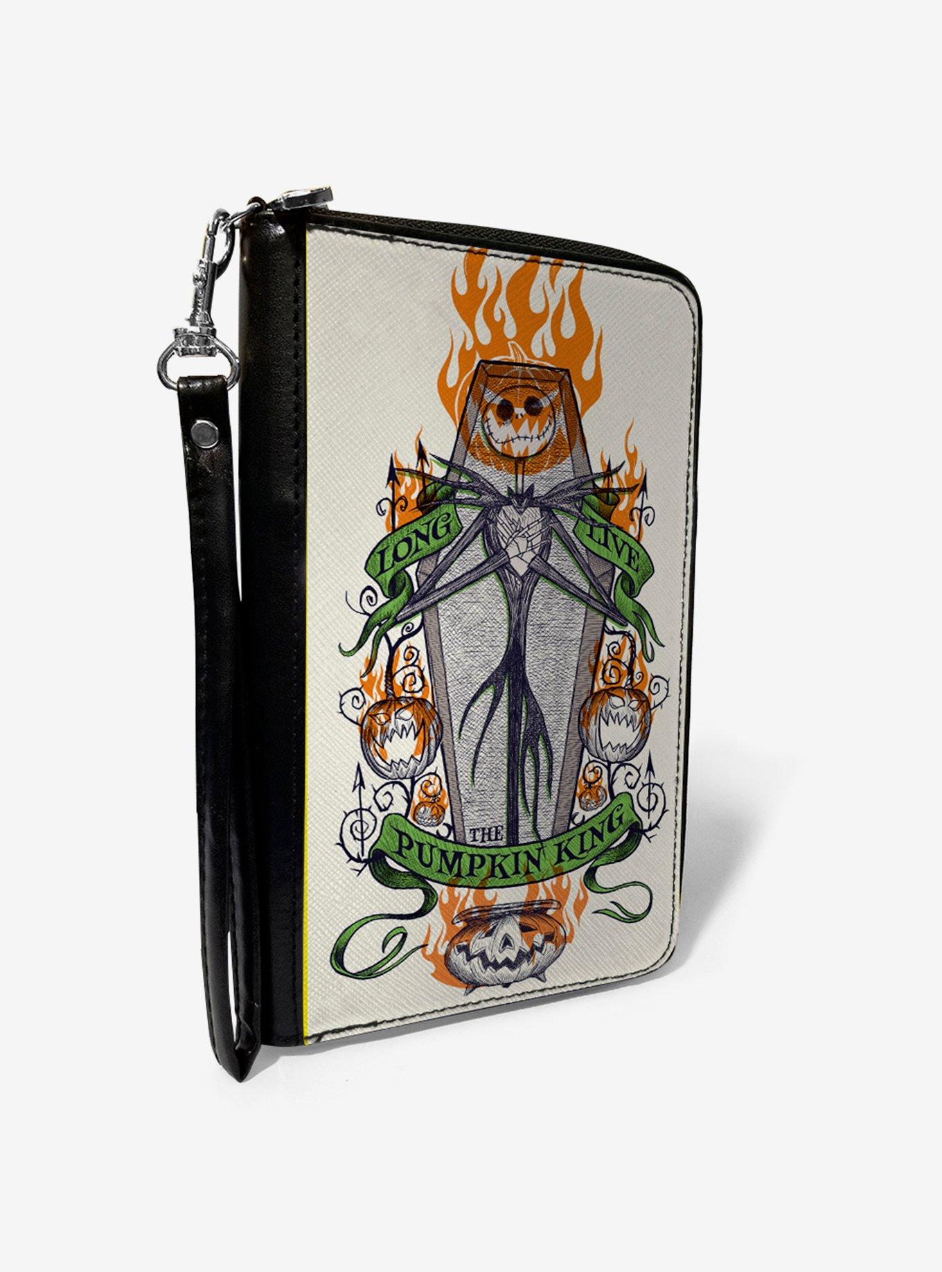 The Nightmare Before Christmas Long Live Pumpkin King Zip Around Wallet, , hi-res