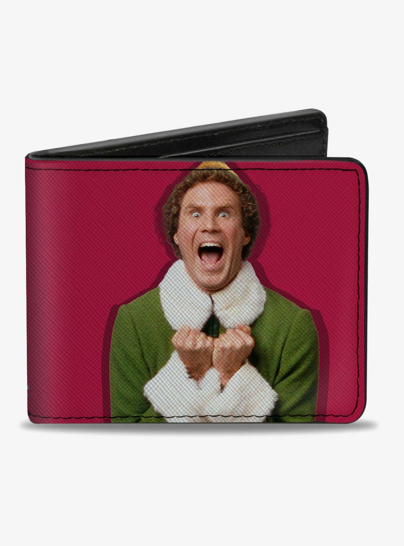 Elf Buddy Elf Screaming With Muggins Bifold Wallet, , hi-res