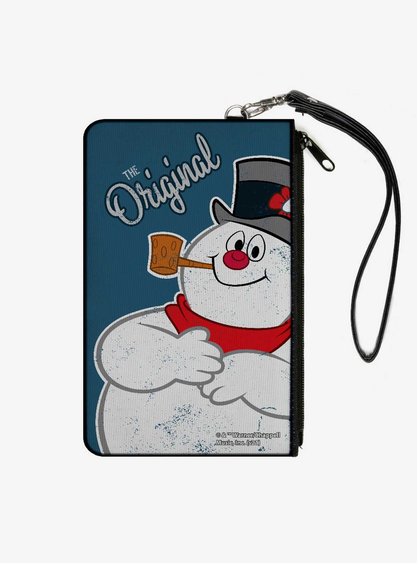 Frosty Snowman Original Canvas Zip Clutch Wallet, , hi-res