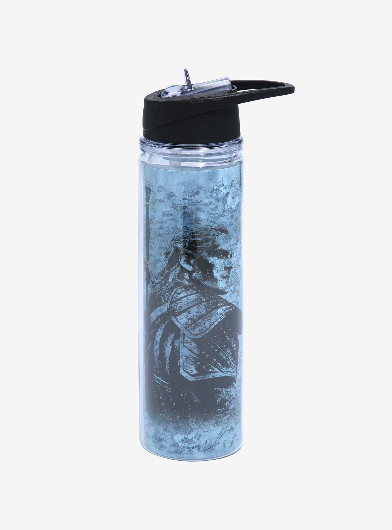 The Witcher Geralt Tonal Portrait Water Bottle, , hi-res