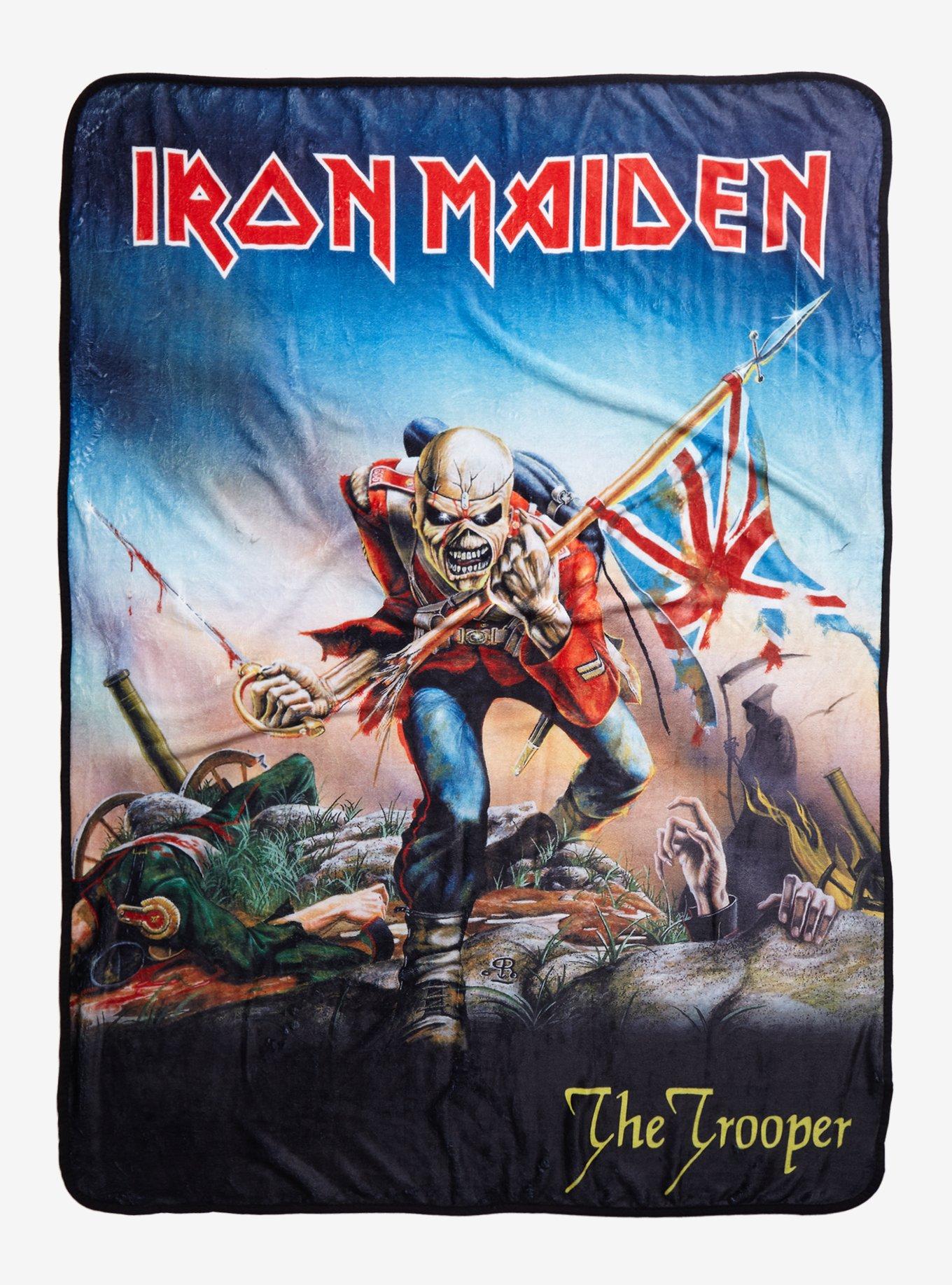 Iron Maiden The Trooper Throw Blanket Hot Topic