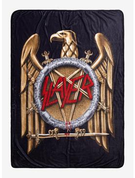 Slayer Gold Eagle Crest Throw Blanket, , hi-res