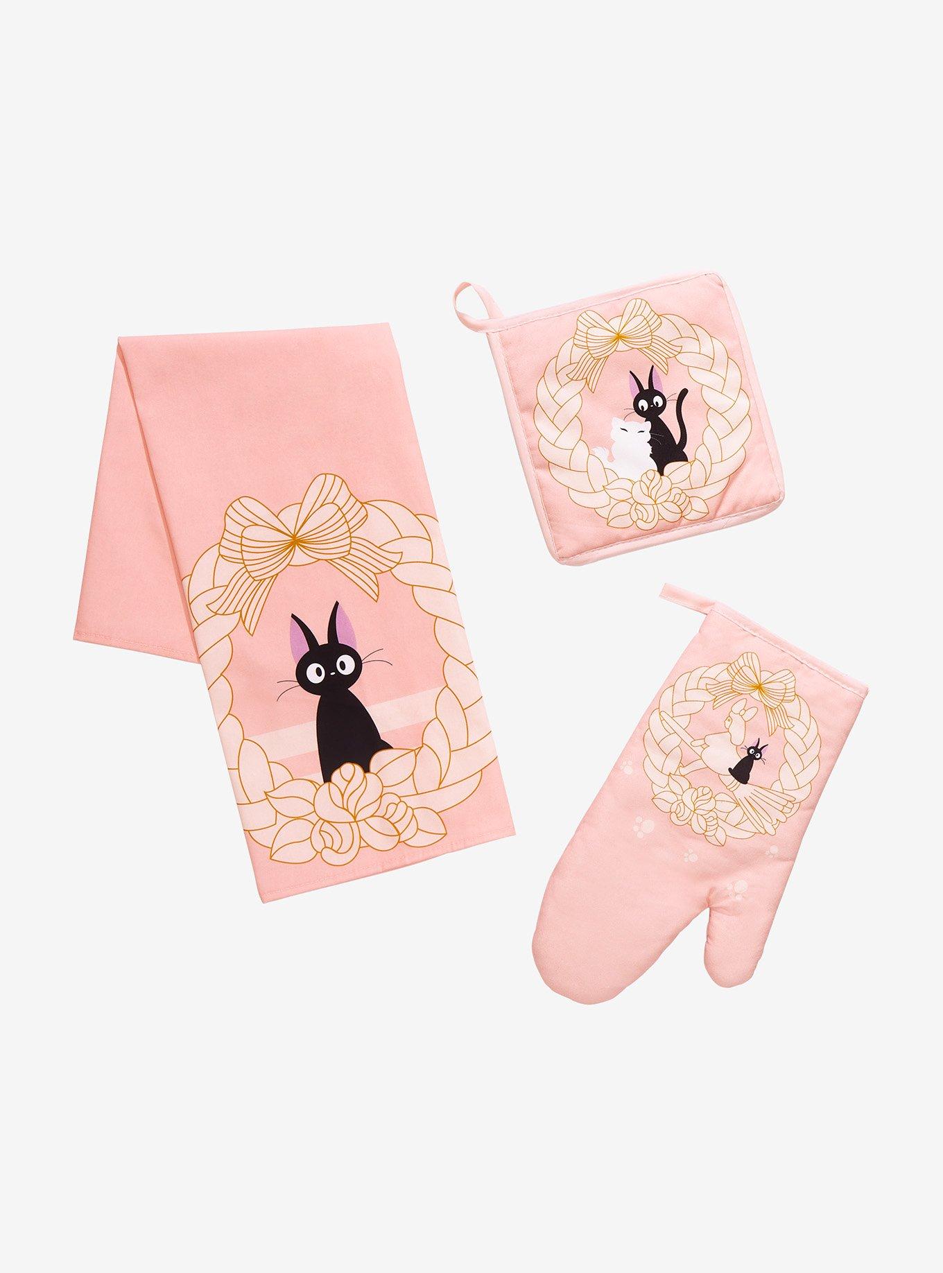 Studio Ghibli Kiki&rsquo;s Delivery Service Jiji & Lily Wreath Kitchen Set - BoxLunch Exclusive, , hi-res