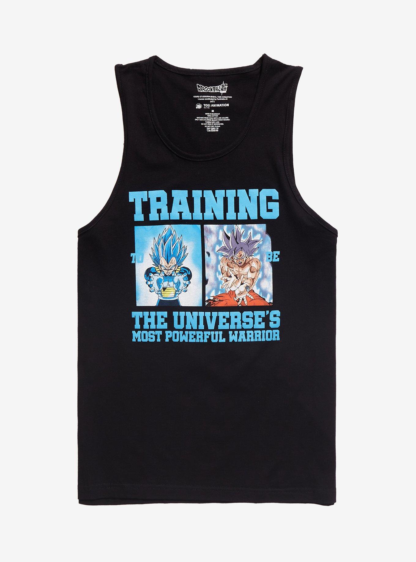 Dragon Ball Super Goku & Vegeta Training Tank Top, BLUE, hi-res