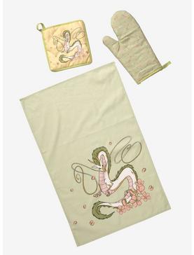 Studio Ghibli Spirited Away Dragon Haku Floral Kitchen Set - BoxLunch Exclusive, , hi-res