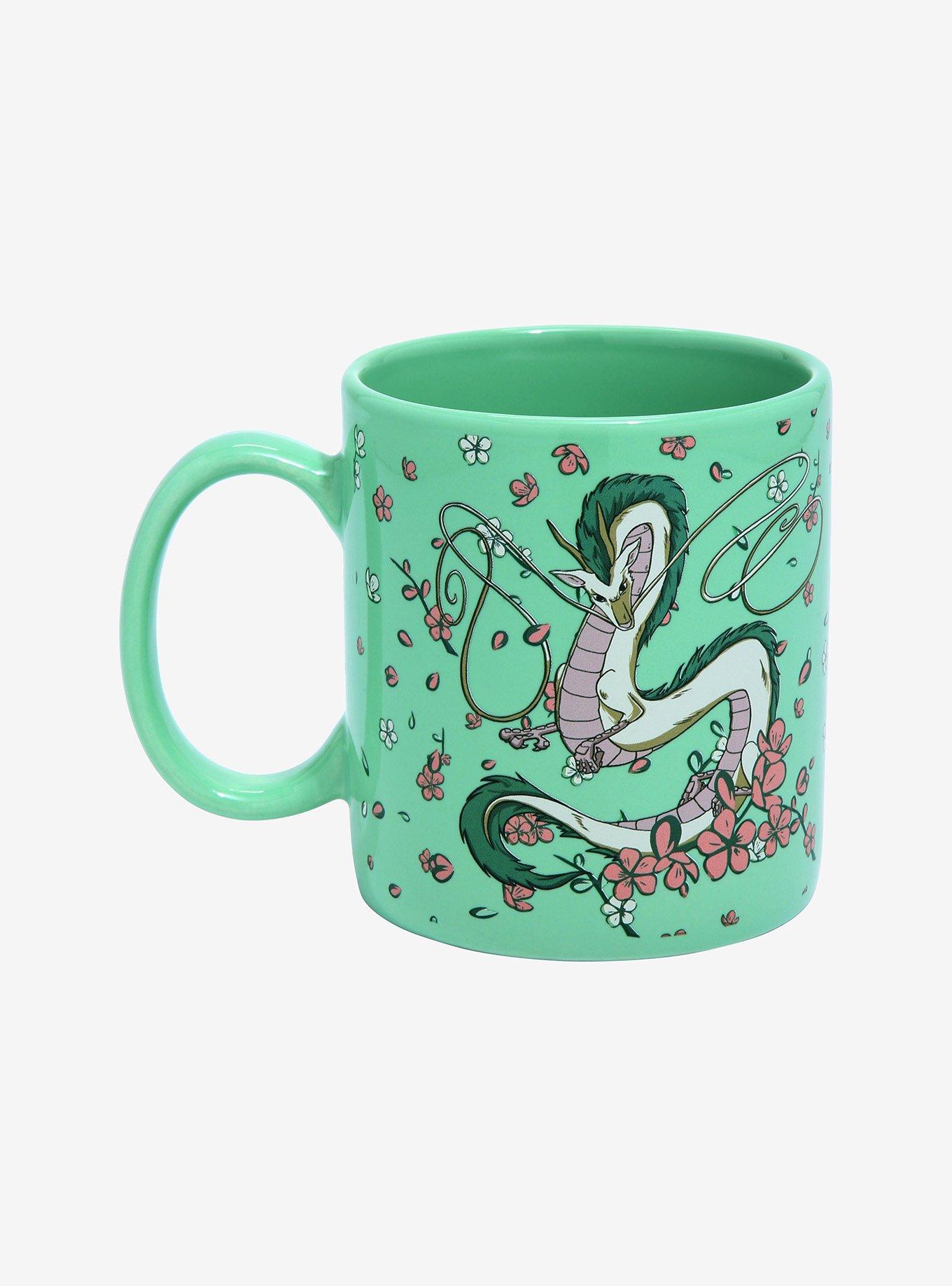 Studio Ghibli Spirited Away Dragon Haku Floral Mug - BoxLunch Exclusive, , hi-res