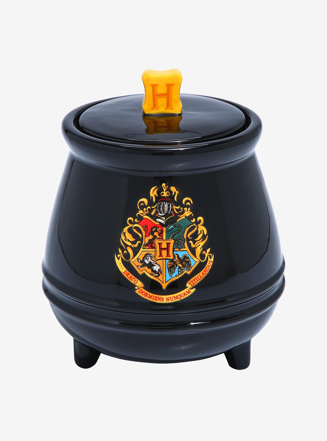 Harry Potter Hogwarts Crest Cauldron Cookie Jar