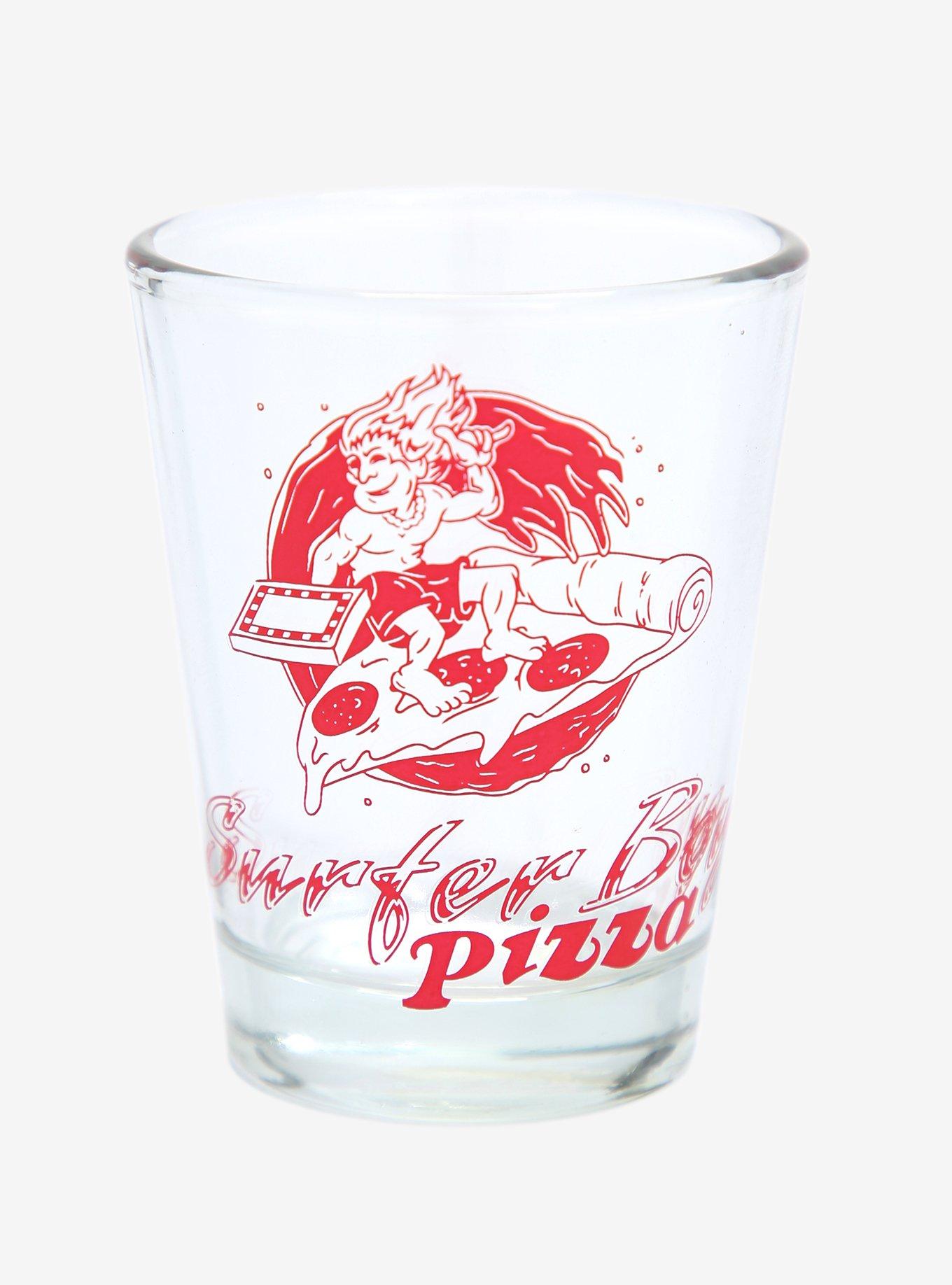 Stranger Things Surfer Boy Pizza Logo Mini Glass, , hi-res