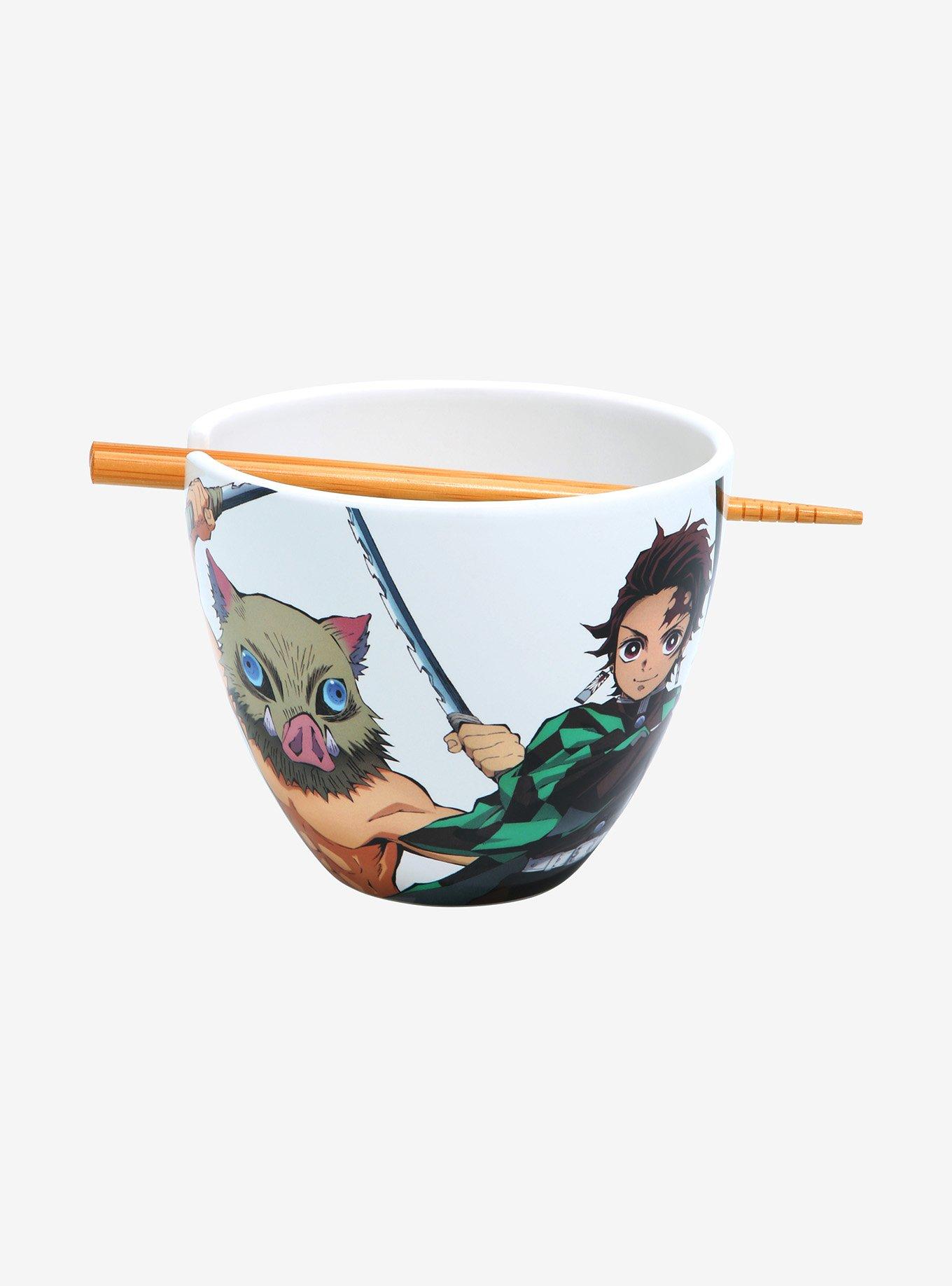 Demon Slayer: Kimetsu no Yaiba Group Portrait Ramen Bowl with Chopsticks, , hi-res