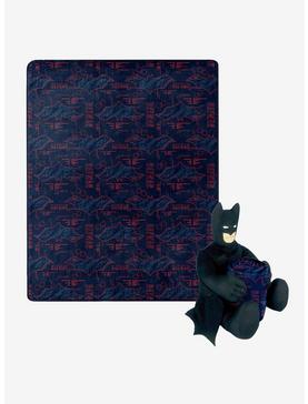 DC Comics Batman Cyber Symbols Hugger Pillow Throw Set, , hi-res
