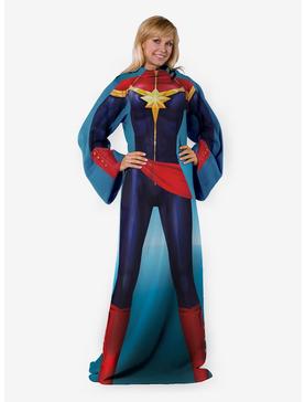 Plus Size Marvel Mighty Captain Marvel Snuggler Throw, , hi-res