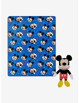 Disney Mickey M Comic Pop Hugger Pillow and Throw Set, , hi-res