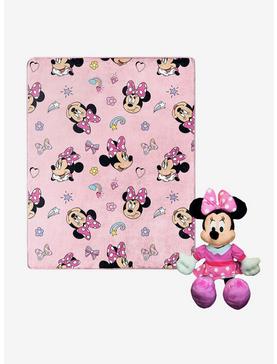 Plus Size Disney Minnie M Favorite Things Hugger Pillow and Throw Set, , hi-res