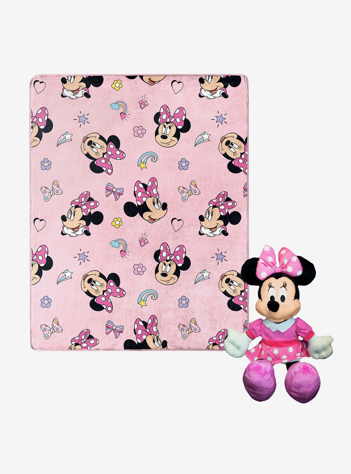 Disney Minnie M Favorite Things Hugger Pillow and Throw Set, , hi-res