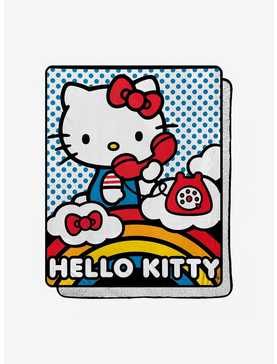 Hello Kitty On The Phone Throw, , hi-res
