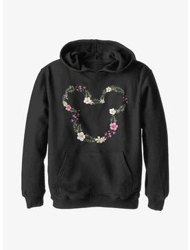 Disney Mickey Mouse Floral Mickey Youth Hoodie, , hi-res