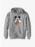 Disney Mickey Mouse In Your Face Youth Hoodie, ATH HTR, hi-res