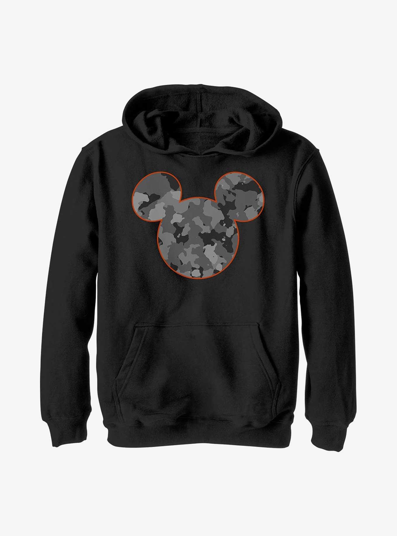 Disney Mickey Mouses Camo Youth Hoodie, BLACK, hi-res