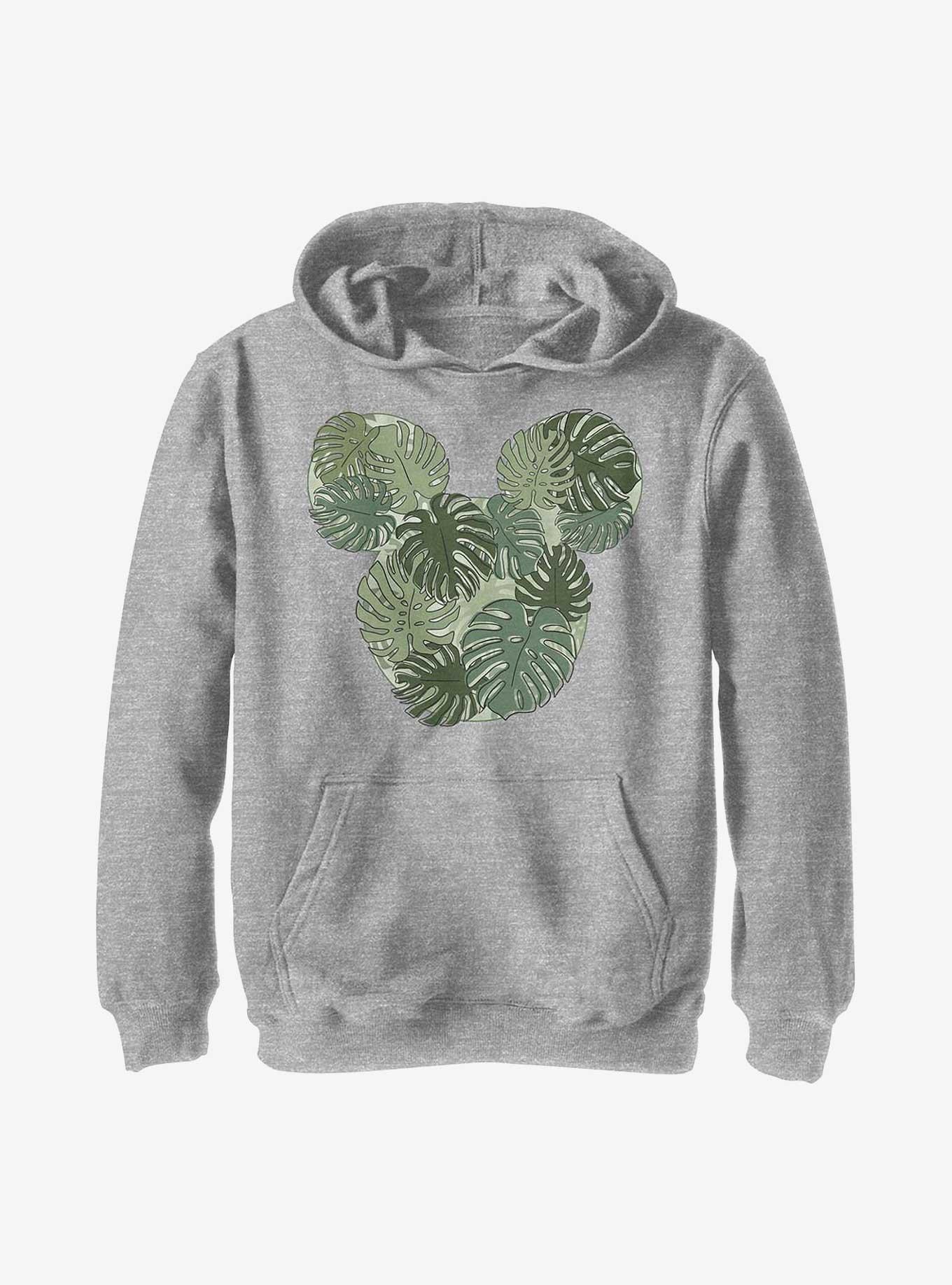 Disney Mickey Mouse Monstera Mickey Youth Hoodie, , hi-res
