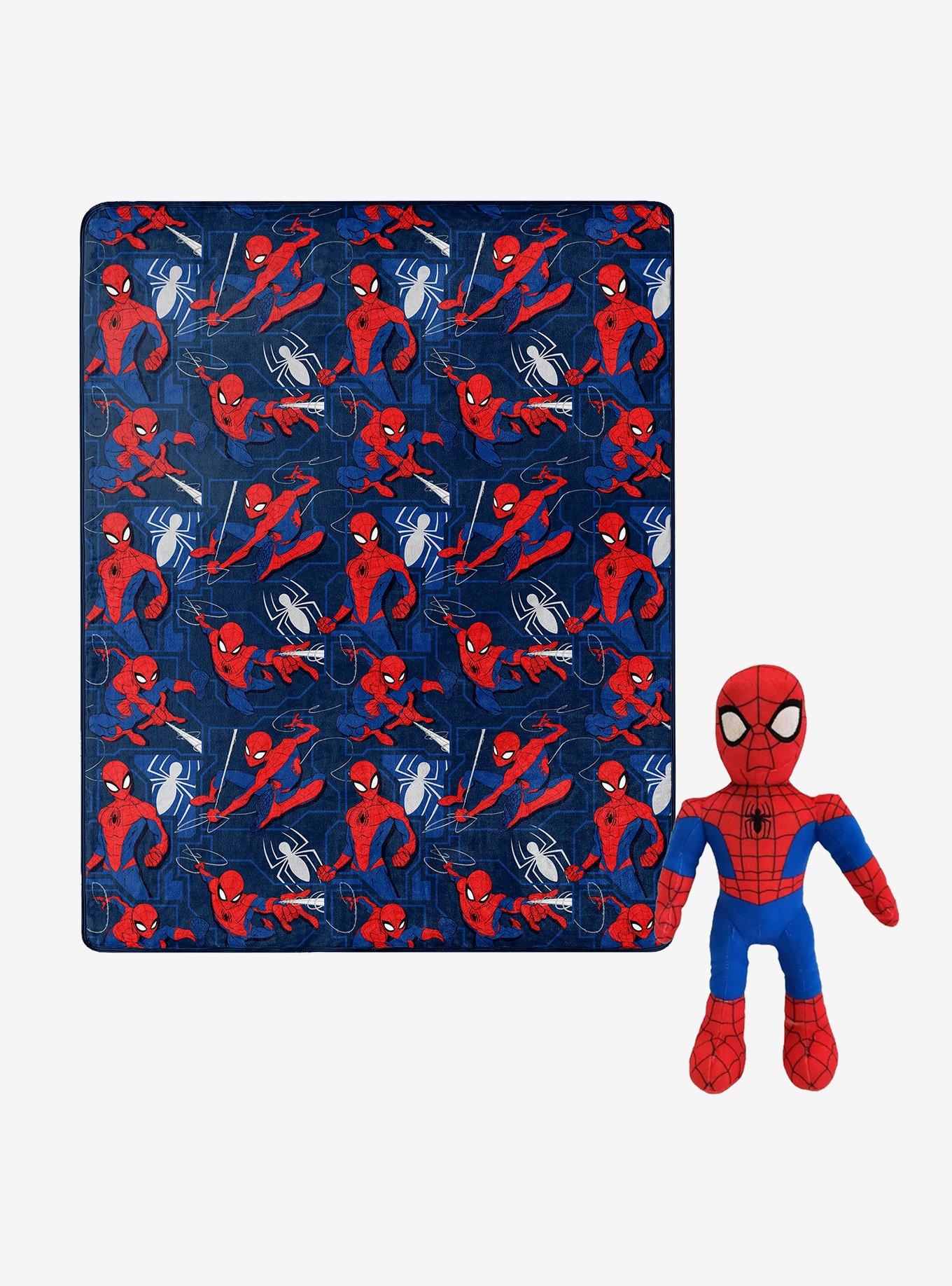 Marvel Spider-Man Fearless Spidey Hugger Pillow and Throw Set, , hi-res