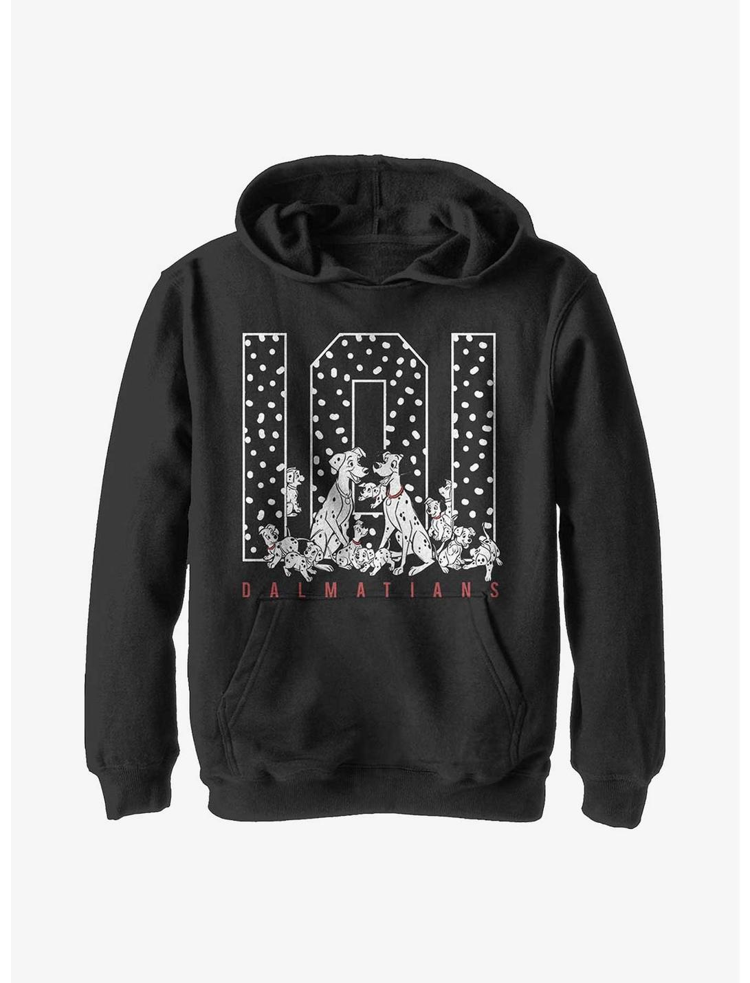 Disney 101 Dalmatians One Oh One Spots Youth Hoodie, BLACK, hi-res
