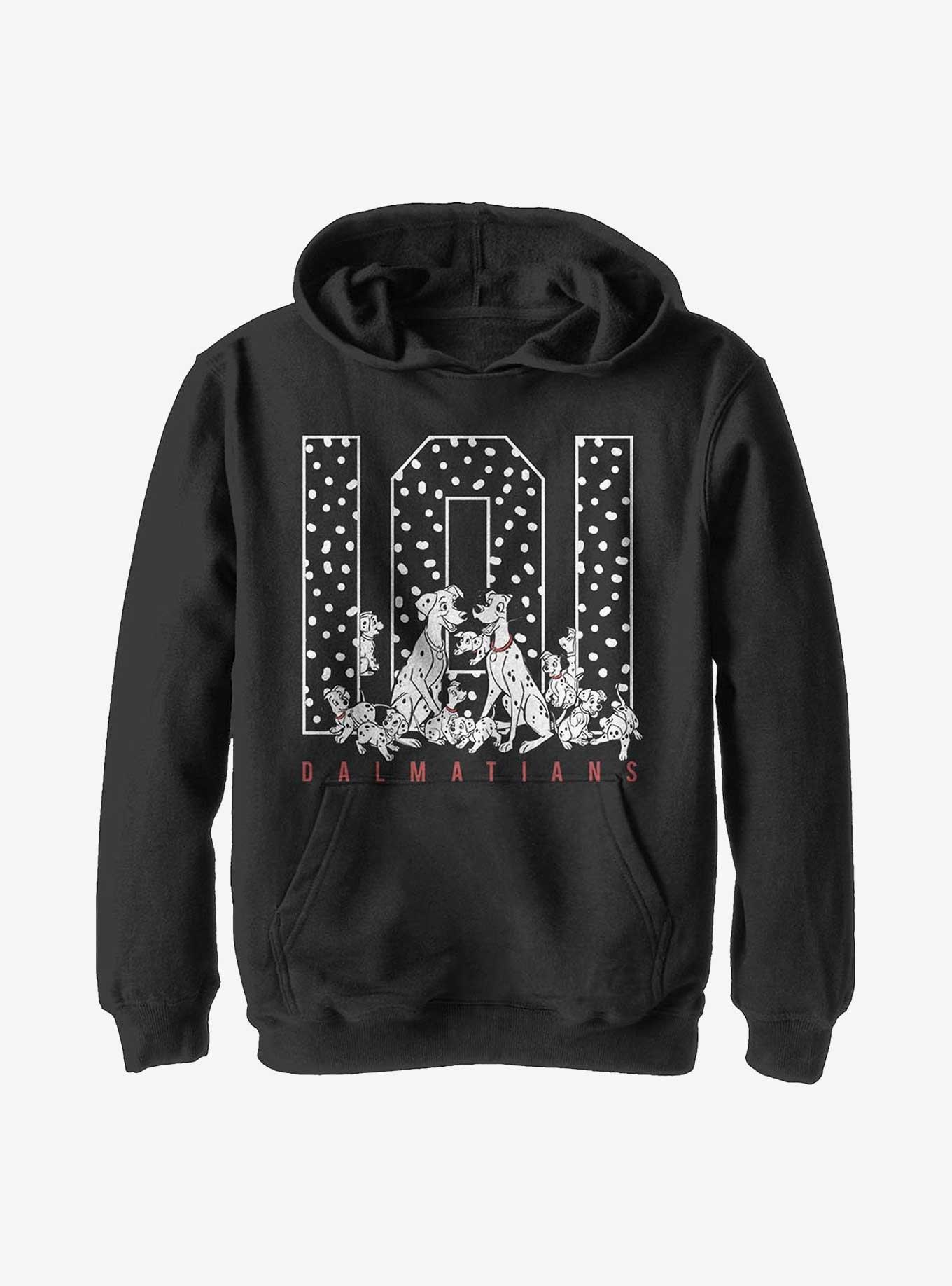 Disney 101 Dalmatians One Oh One Spots Youth Hoodie, BLACK, hi-res