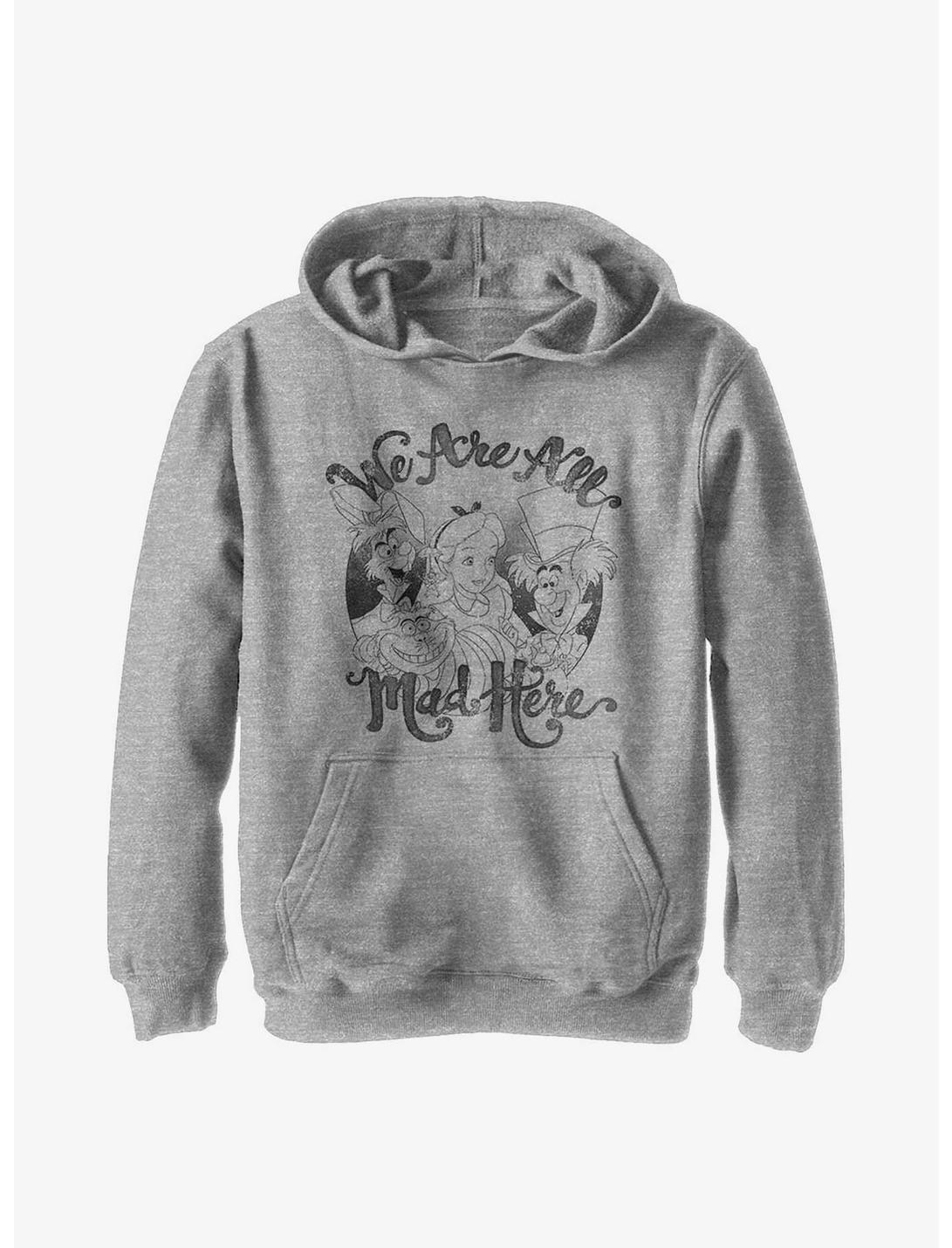 Disney Alice In Wonderland All Mad Here Youth Hoodie, ATH HTR, hi-res