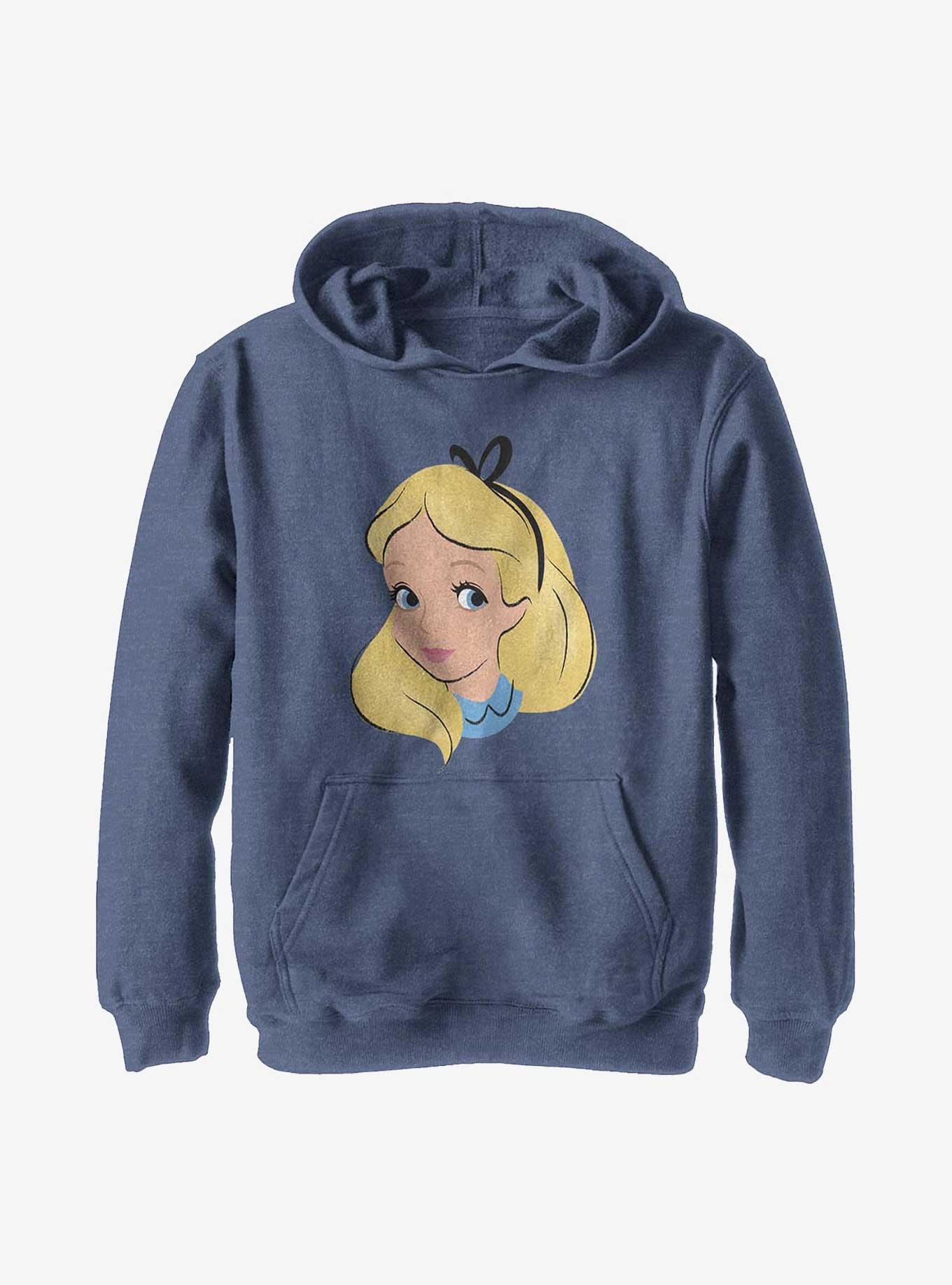 Disney Alice In Wonderland Big Face Youth Hoodie, , hi-res